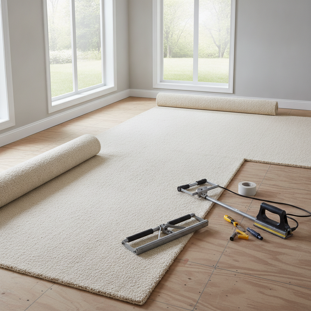carpet installation - no people or no text